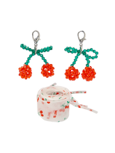 Cherry Charm Shoelace Set