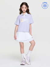 Sportive Athleisure Cursive Skirt T-shirt Set (Girl's)