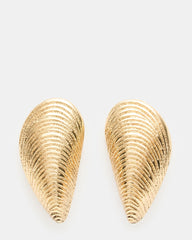 OYSTER SHELL EARINGS GOLD