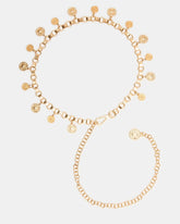 COIN CHAIN BELT GOLD
