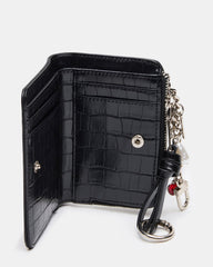 SORELLA WALLET BLACK CROCODILE