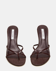 CLARI DARK CHERRY LEATHER
