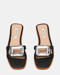 HALETTE BLACK LEATHER