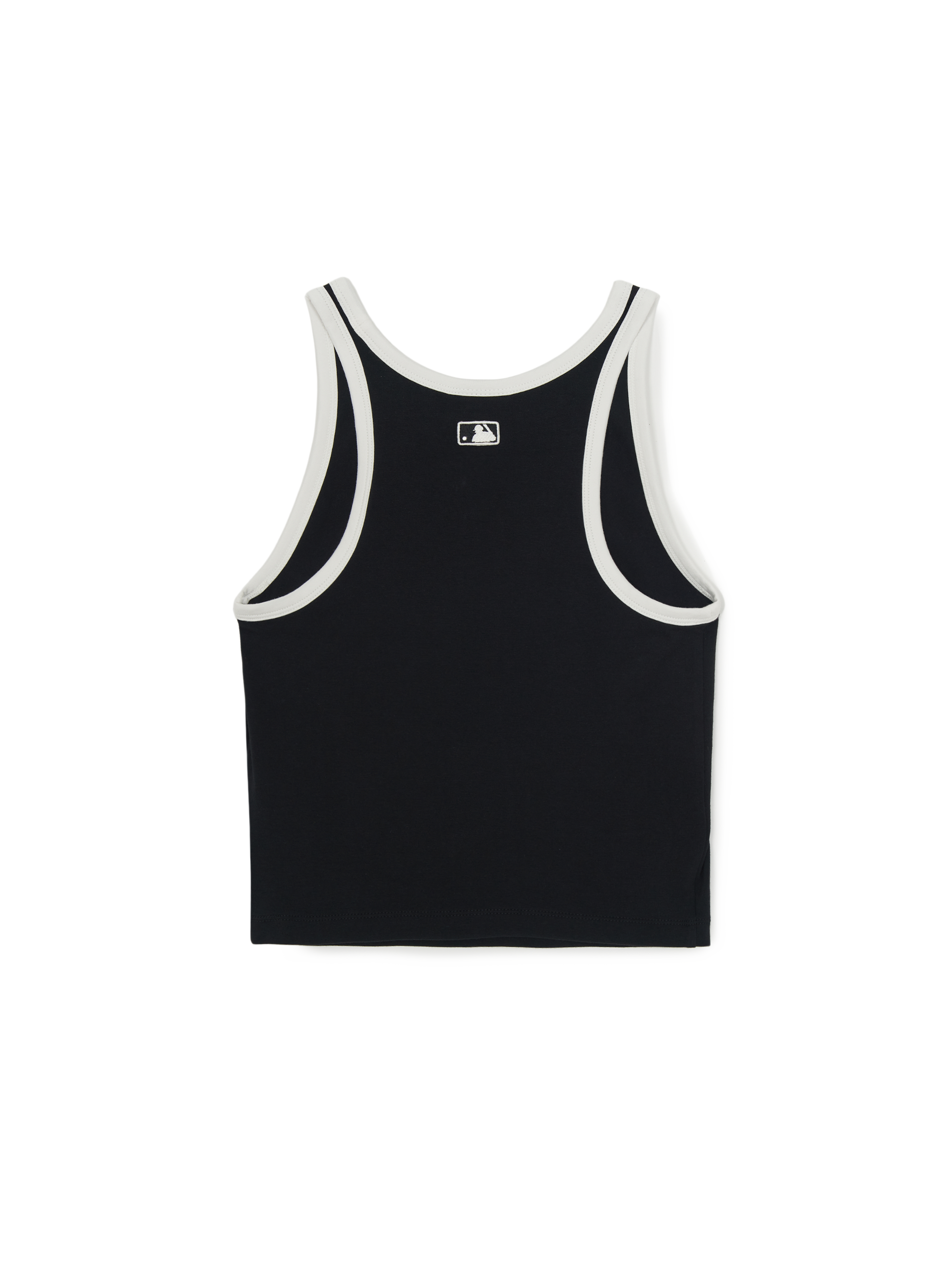 Women's Basic Ringer Crop Sleeveless T-shirt