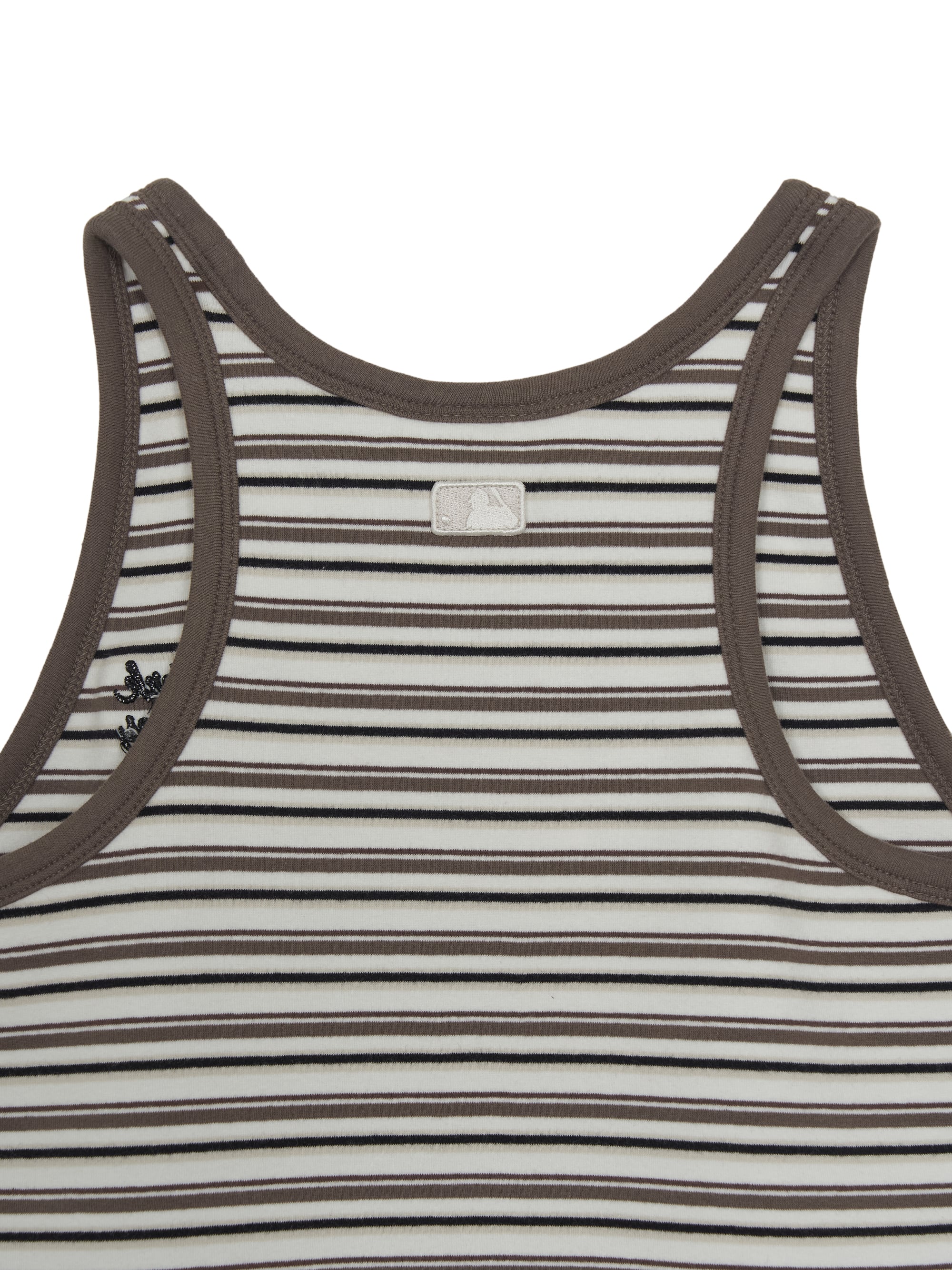 Women's Stripe Sleeveless T-shirt