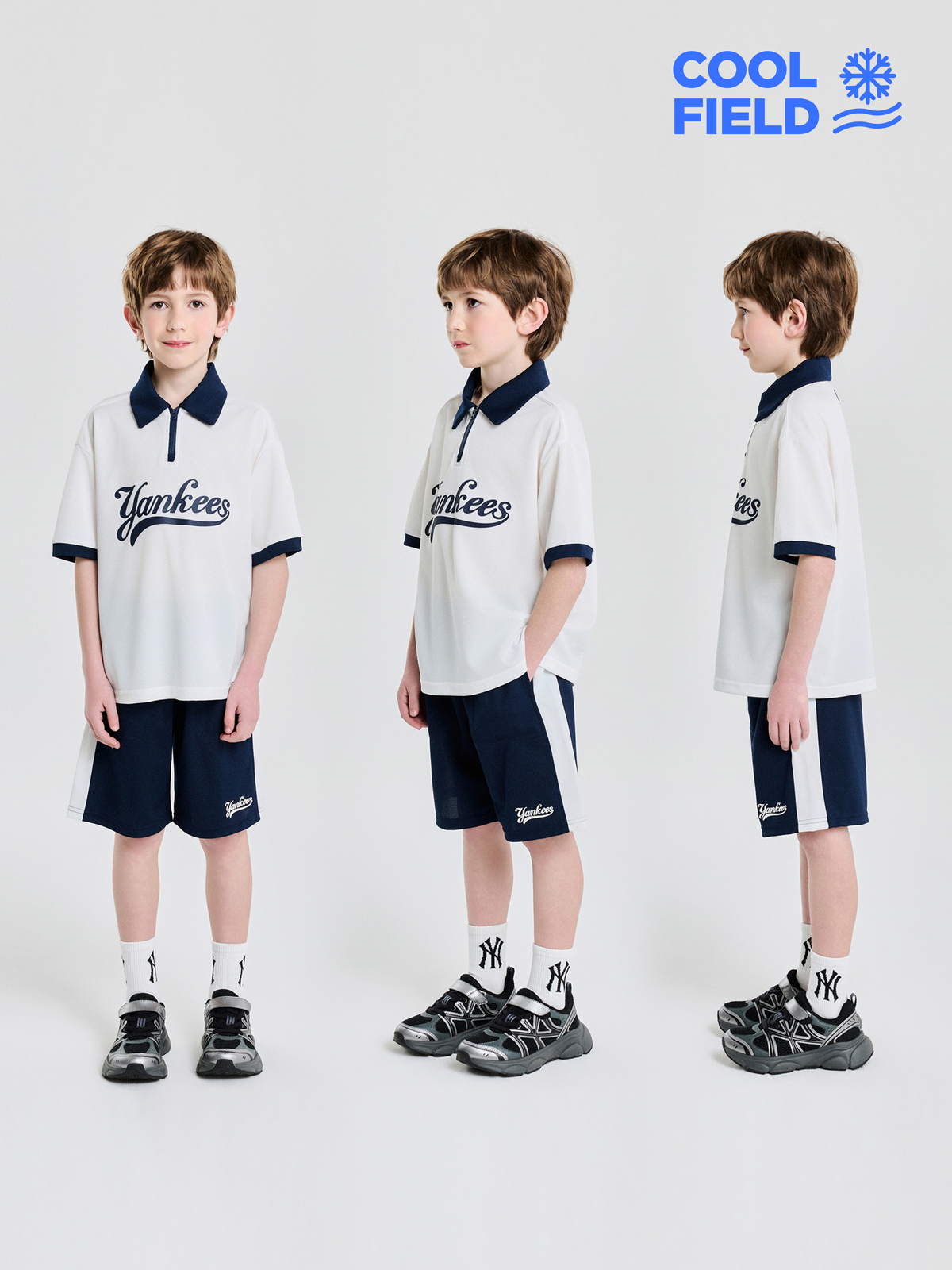 cool Field Varsity Mesh Pique T-shirt Set