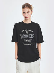Varsity Vintage Color Graphic Over Fit T-shirt
