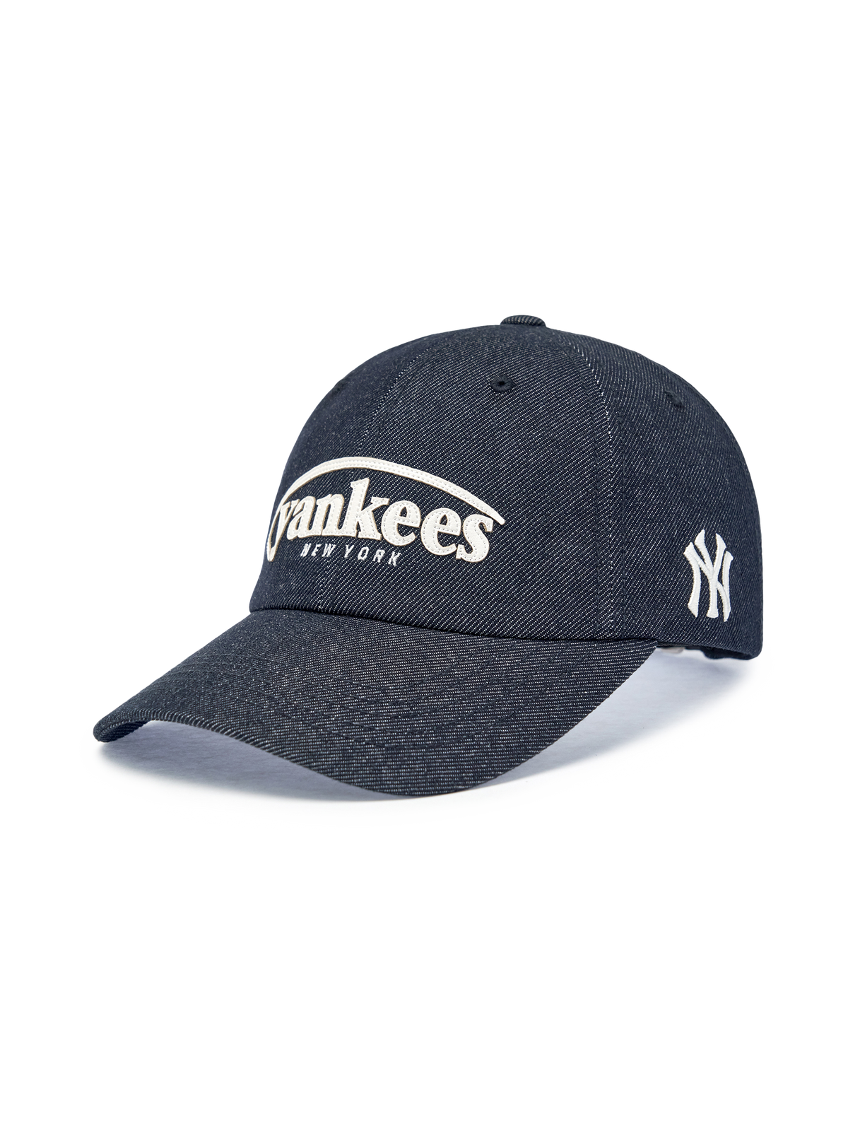 Vintage Denim Curve Logo Unstructured Ballcap