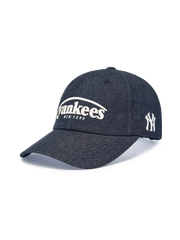 Vintage Denim Curve Logo Unstructured Ballcap