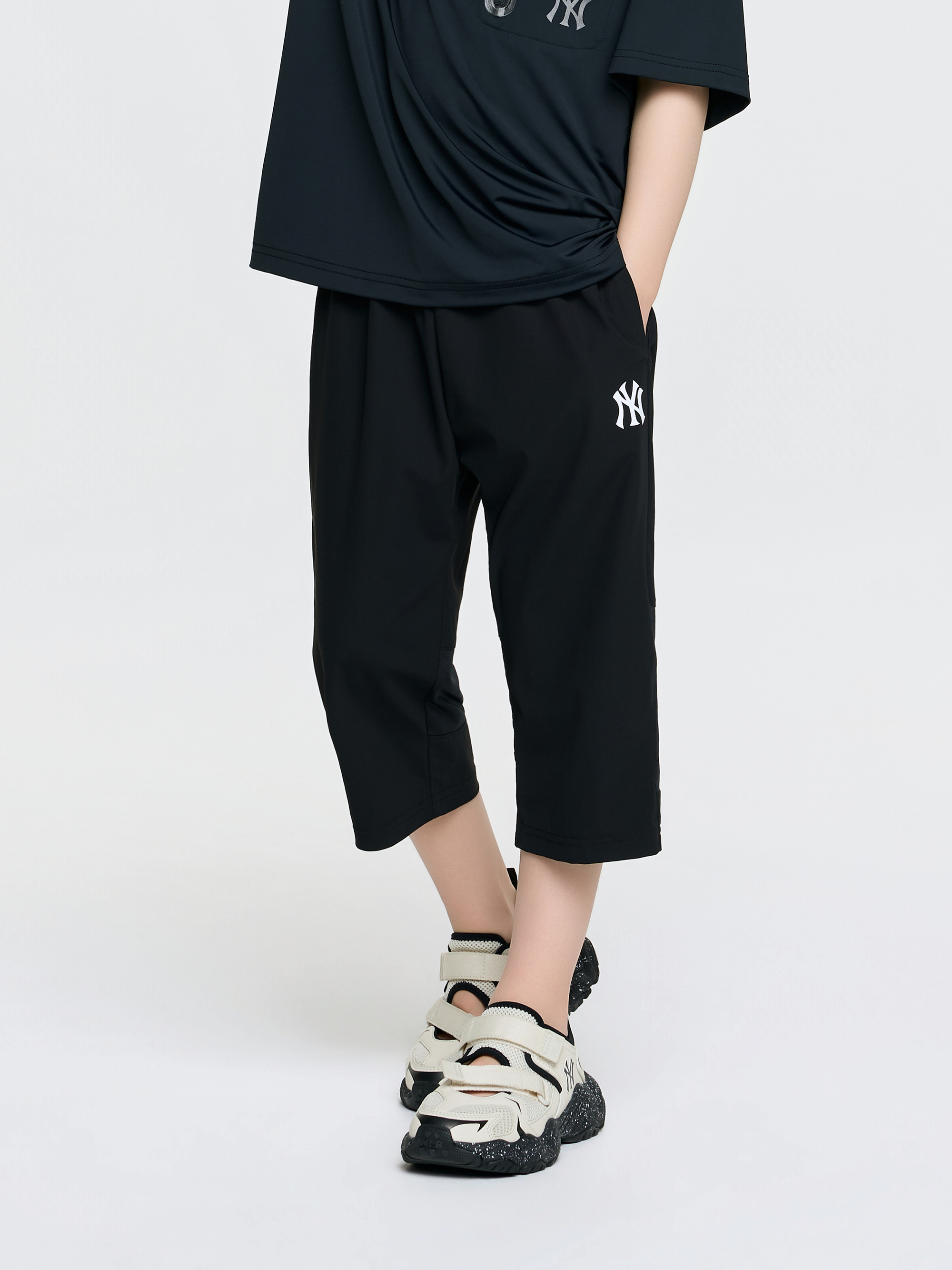 SPORTIVE TRICOT MESH-BLOCKING PANTS(3/4)