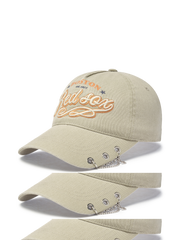 Vintage Cursive Jewelry Unstructured Ballcap