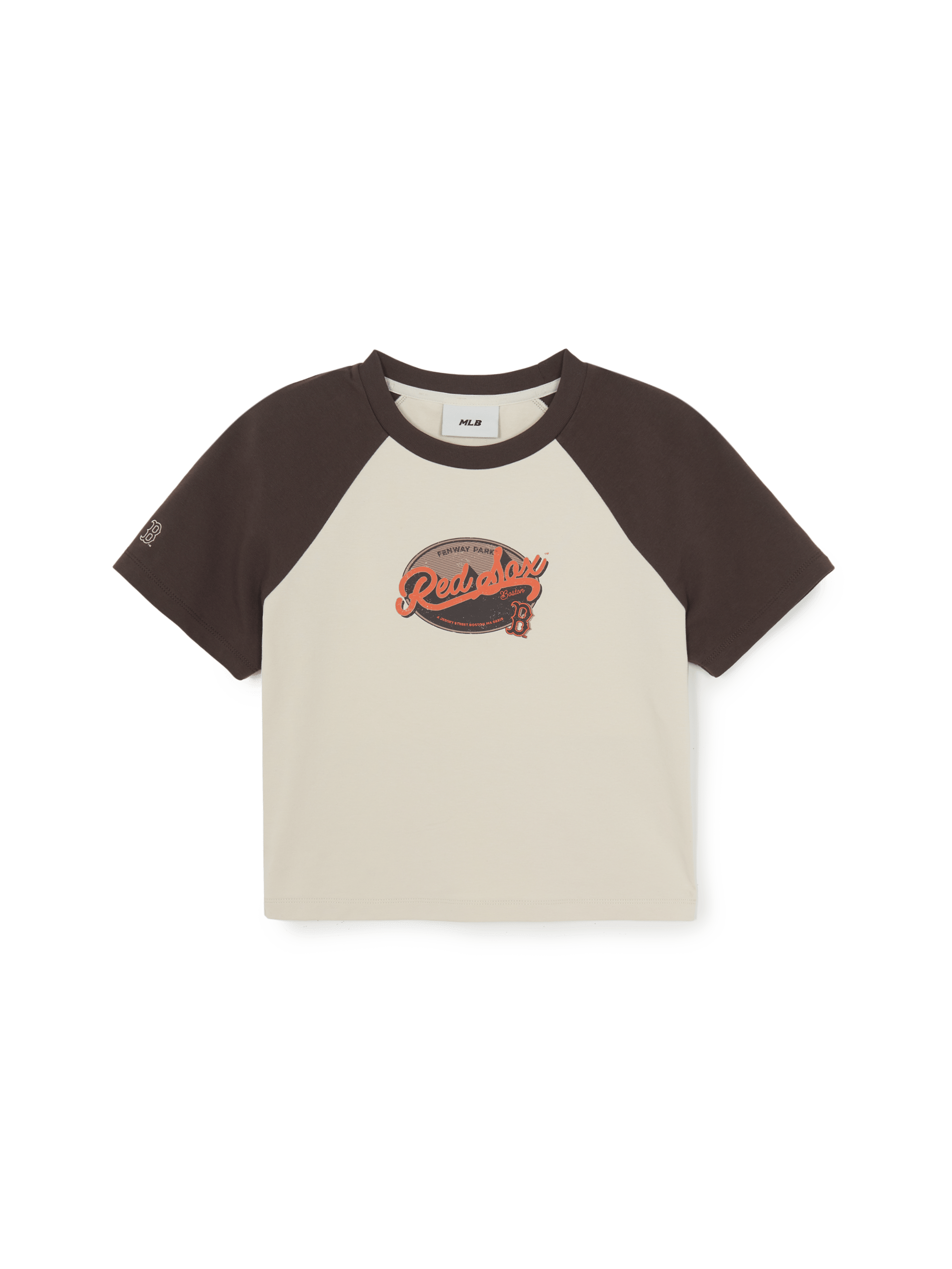 Women's Vintage Color Block Crop T-Shirts