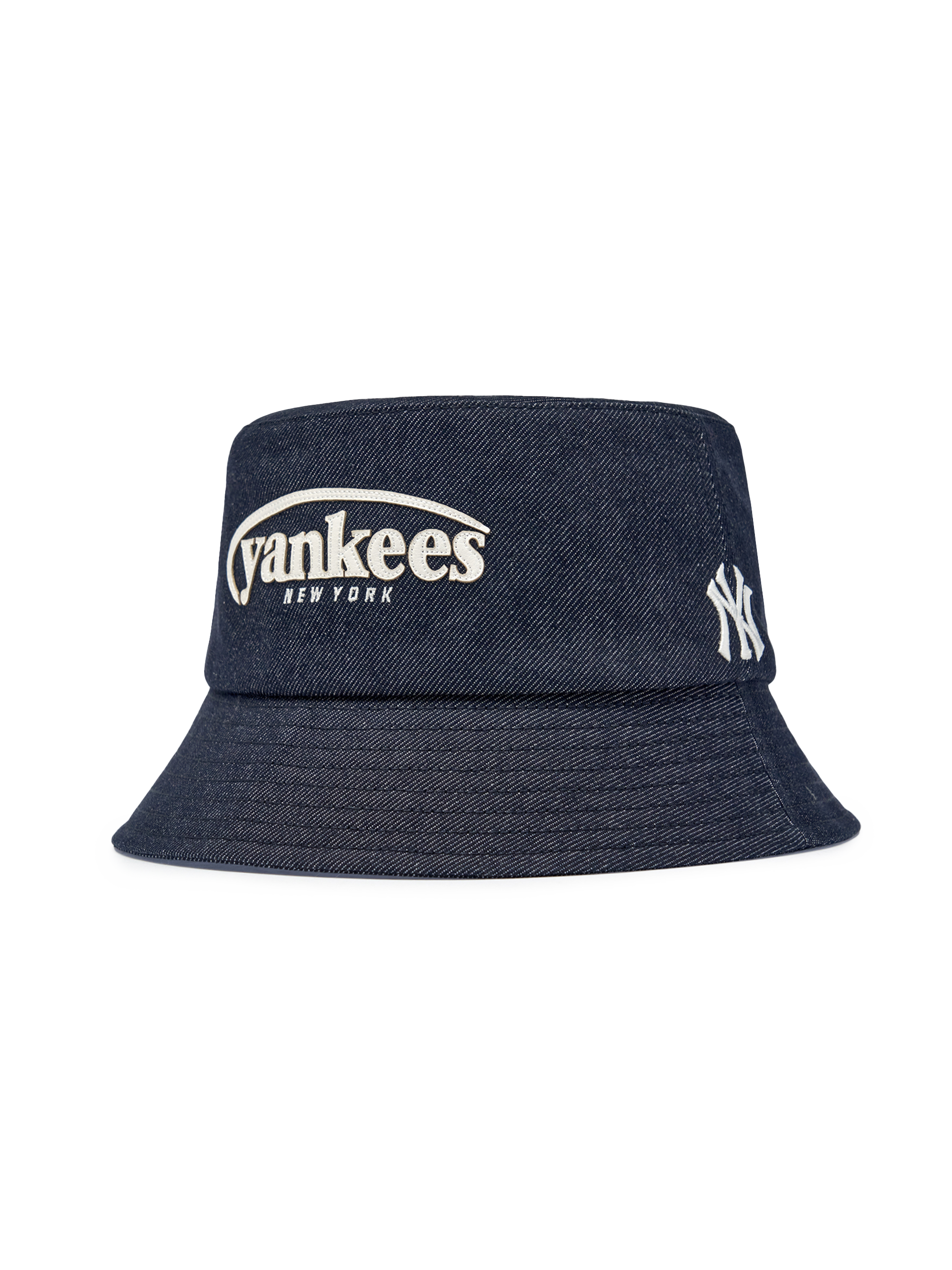 Vintage Denim Curve Logo Bucket Hat