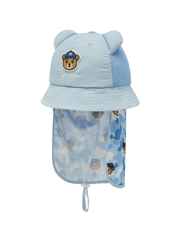 Mega Bear Friends Neck Flap Mesh Dome Hat