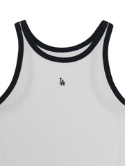 Women's Basic Ringer Ribbed Sleeveless Ops