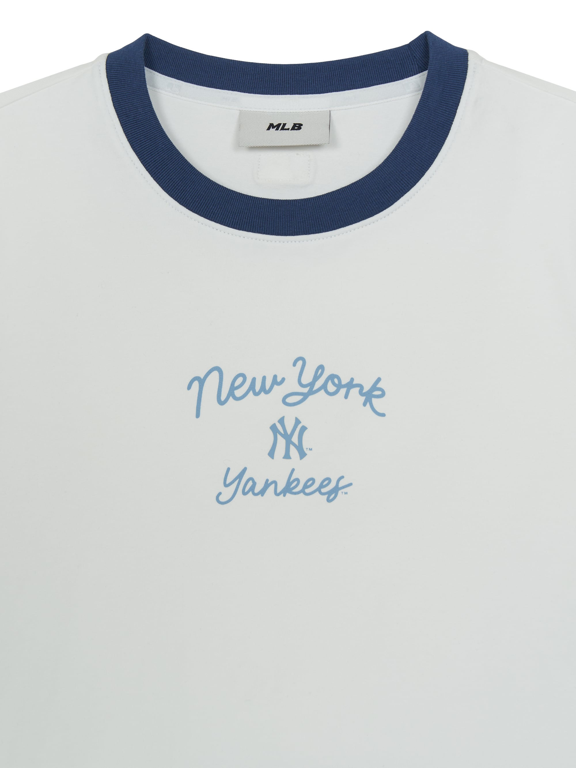 Women's Sportive Cursive Ringer Crop T-shirts