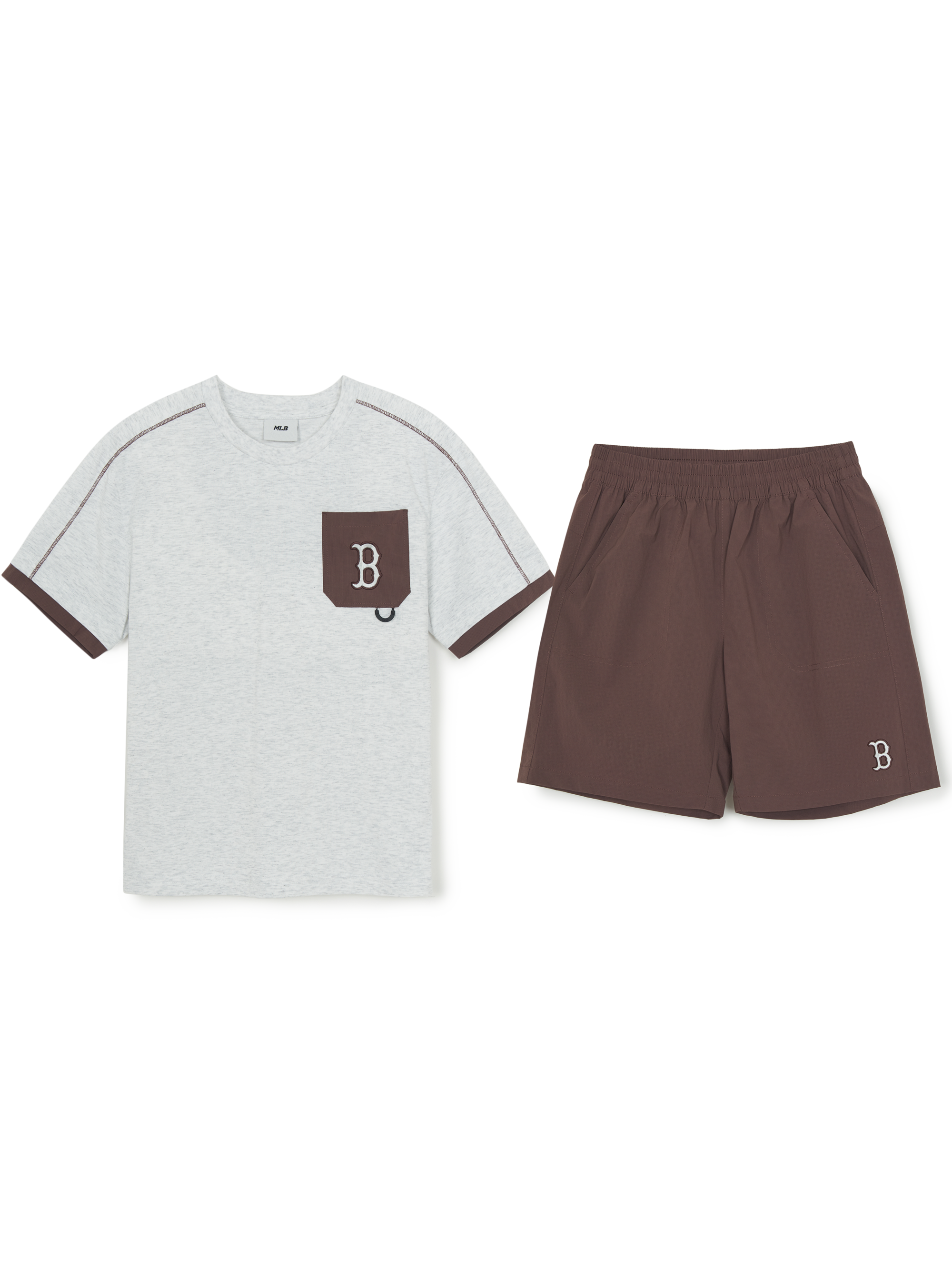 Outdoor Basic Pocket Layered T-shirt Set