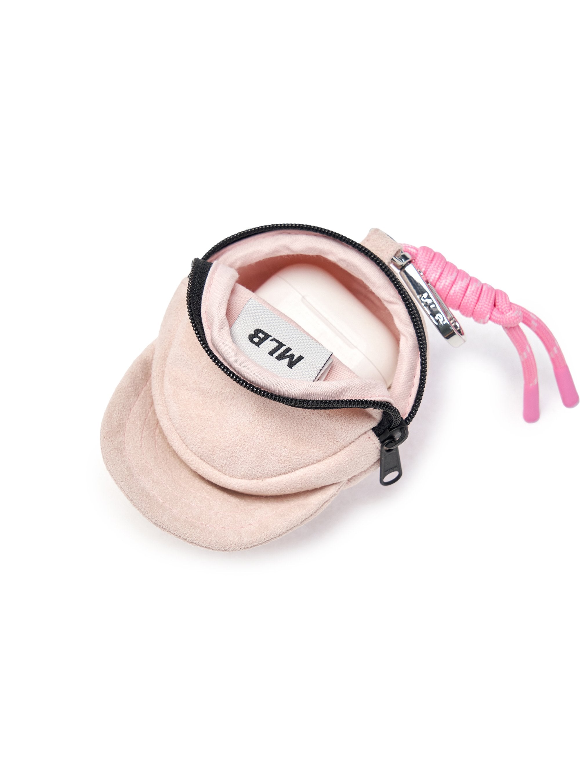 Basic Suede Ballcap Pouch Keyring