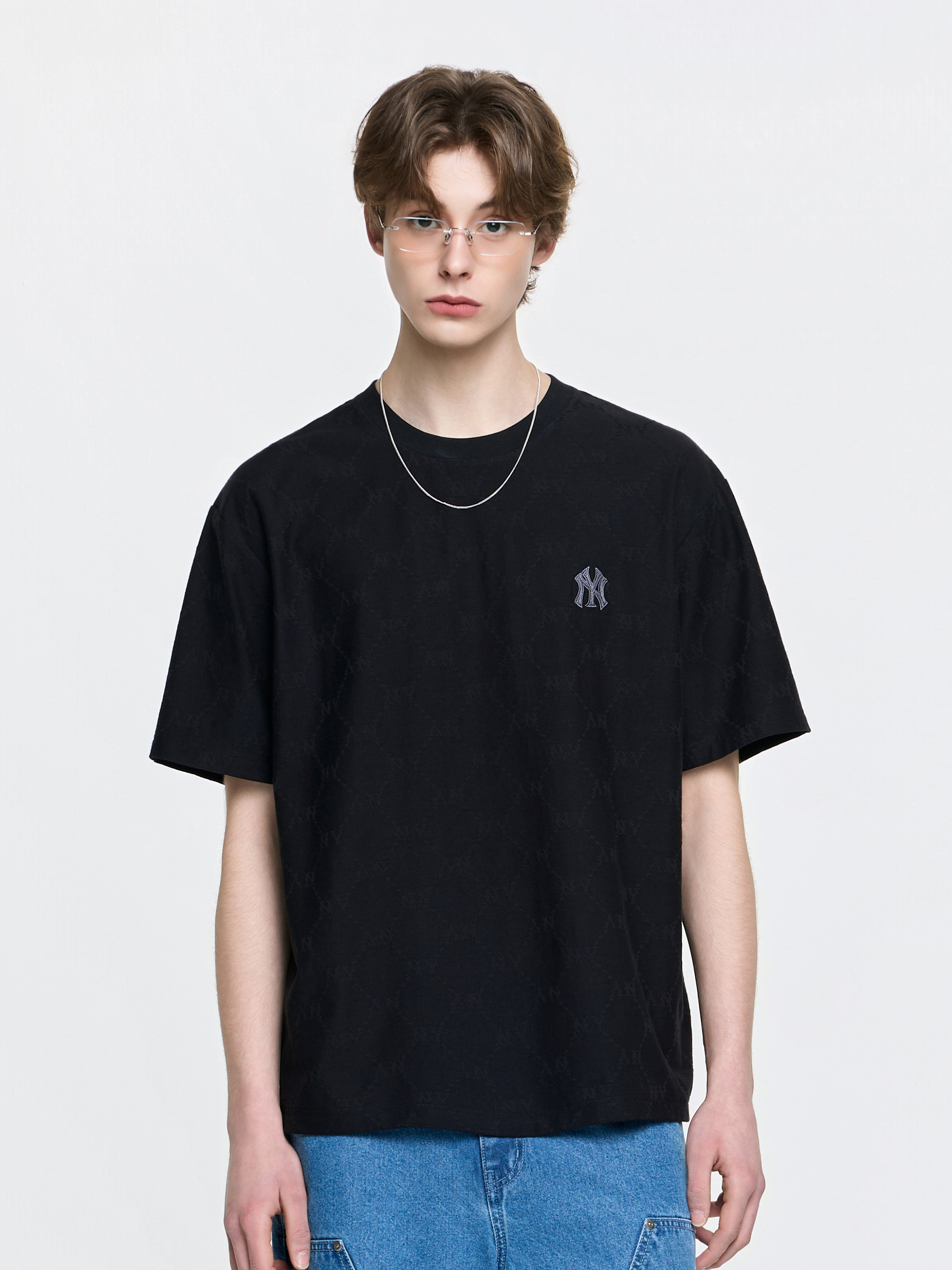 Dia Monogram Tonal Jacquard Over Fit T-Shirts