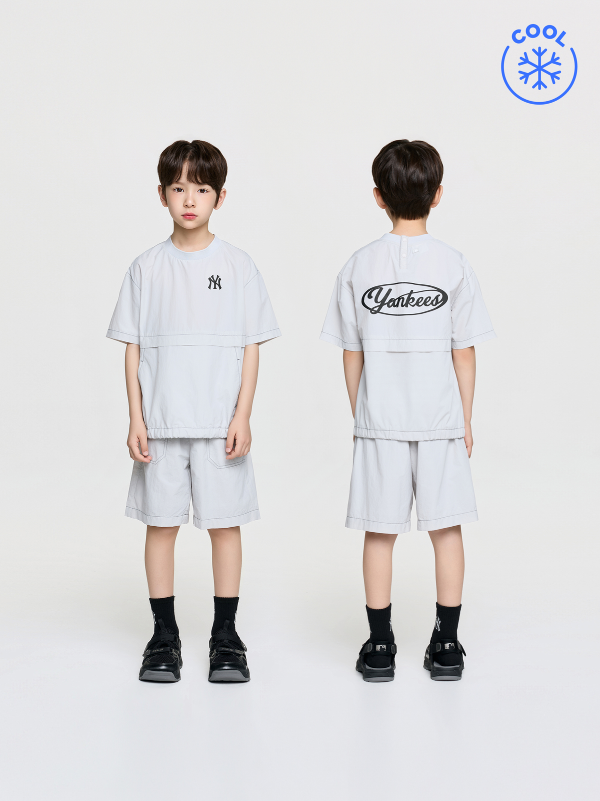 OUTDOOR BASIC WOVEN T-SHIRT SET
