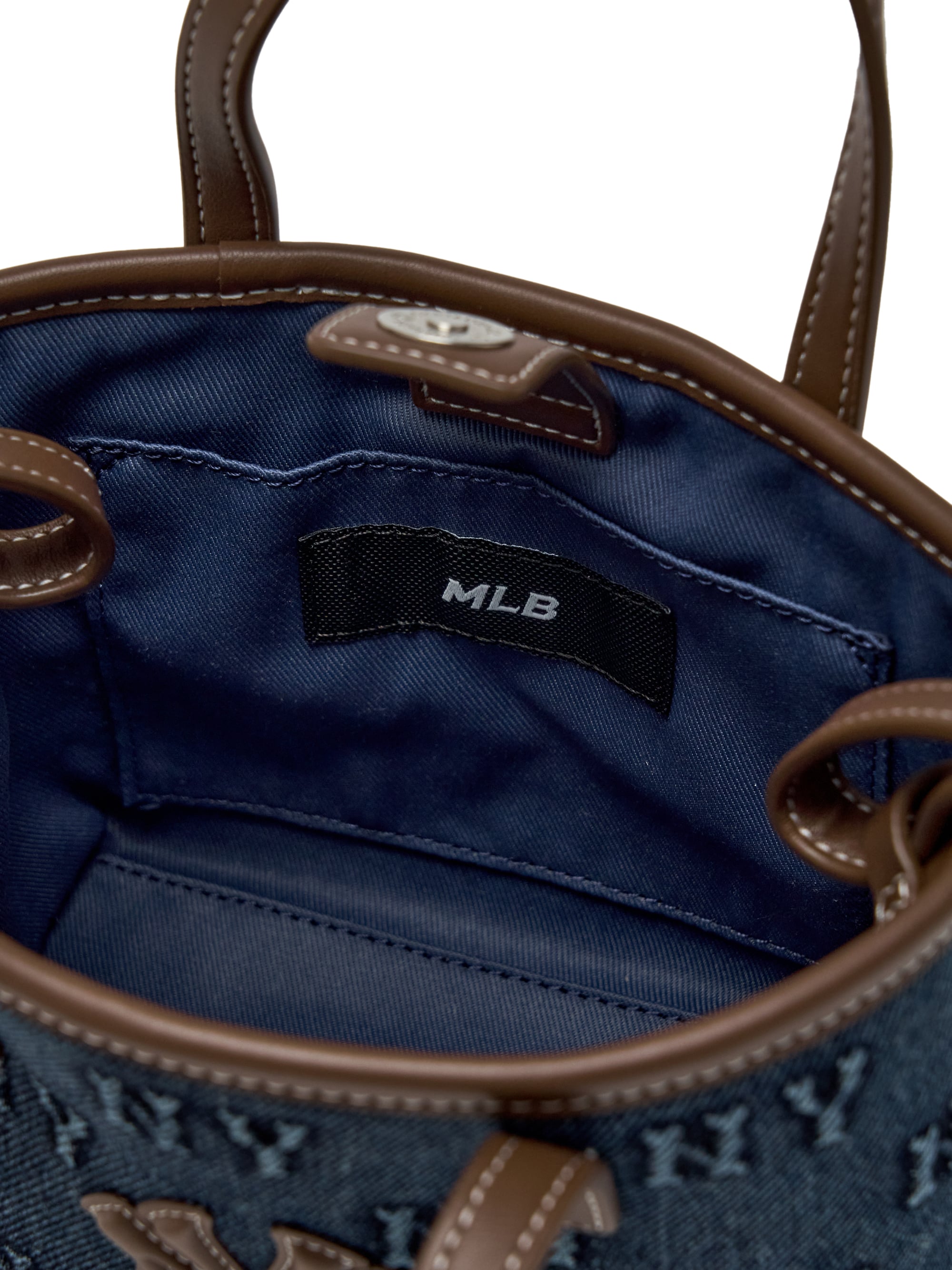Classic Monogram Denim Embo Mini Cross Bag