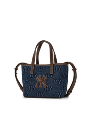 Classic Monogram Denim Embo Mini Cross Bag
