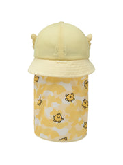 Mega Bear Friends Neck Flap Mesh Dome Hat