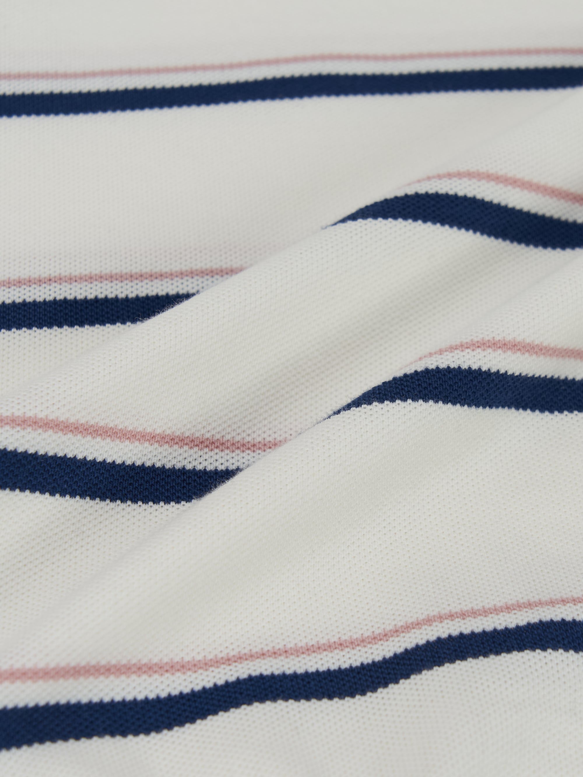 Women's Varsity Stripe Crop Polo T-Shirts
