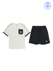 Outdoor Basic Pocket Layered T-shirt Set