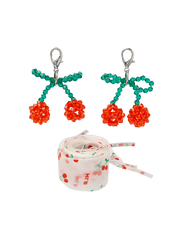 Cherry Charm Shoelace Set