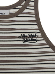 Women's Stripe Sleeveless T-shirt