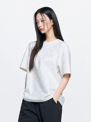 Dia Monogram Tonal Jacquard Over Fit T-Shirts