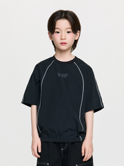Street Basic Woven Big Logo Artwork T-shirt