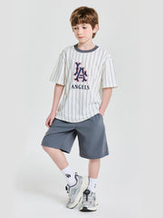 Varsity Striped T-shirt Set