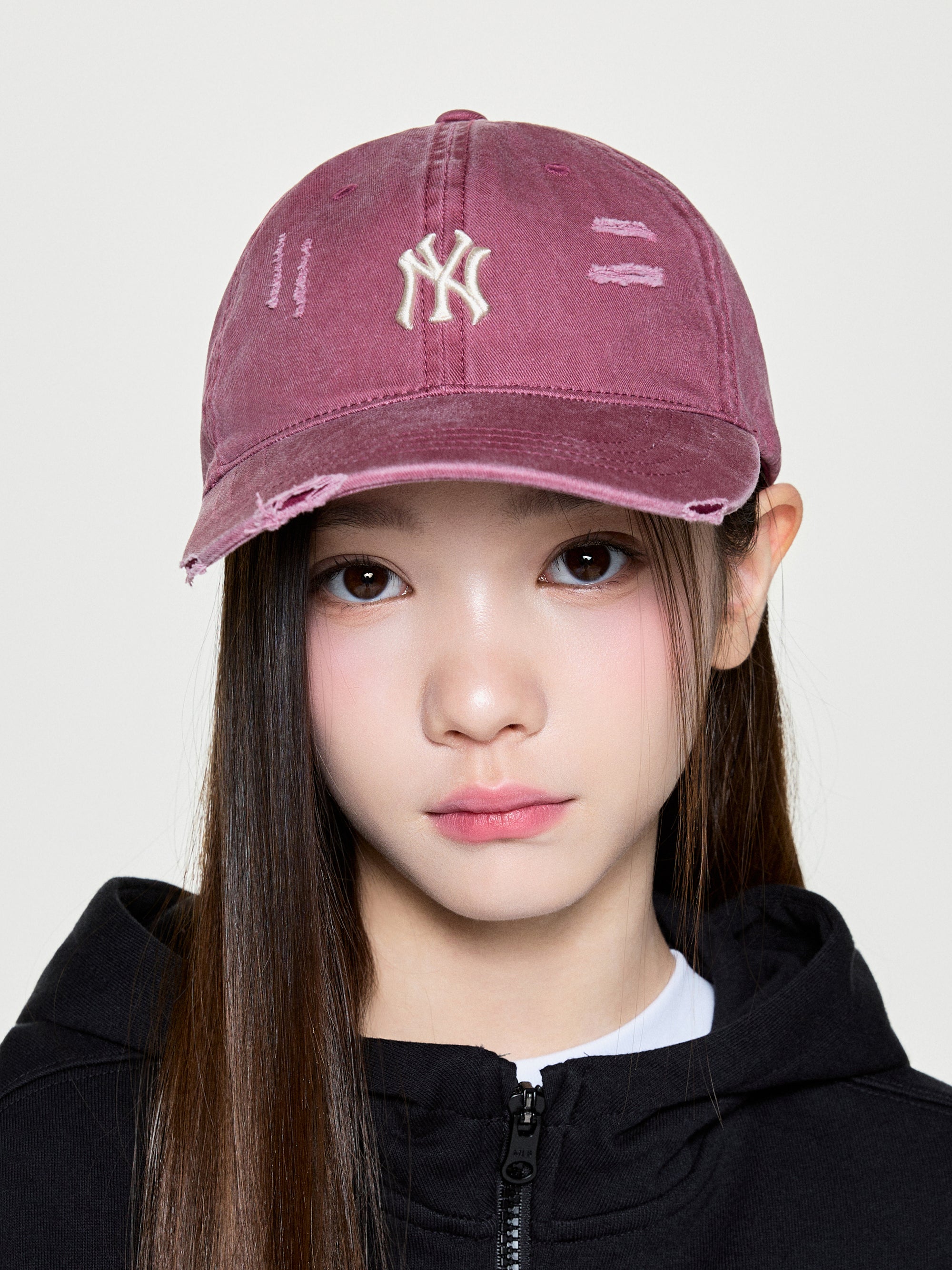 Pigment Damaged Washing Ballcap
