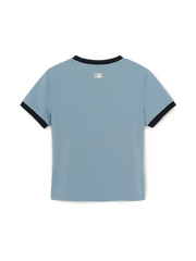 Women's Basic Small Logo Ringer T-shirts