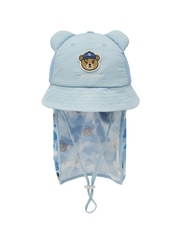 Mega Bear Friends Neck Flap Mesh Dome Hat