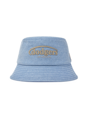 Vintage Denim Curve Logo Bucket Hat