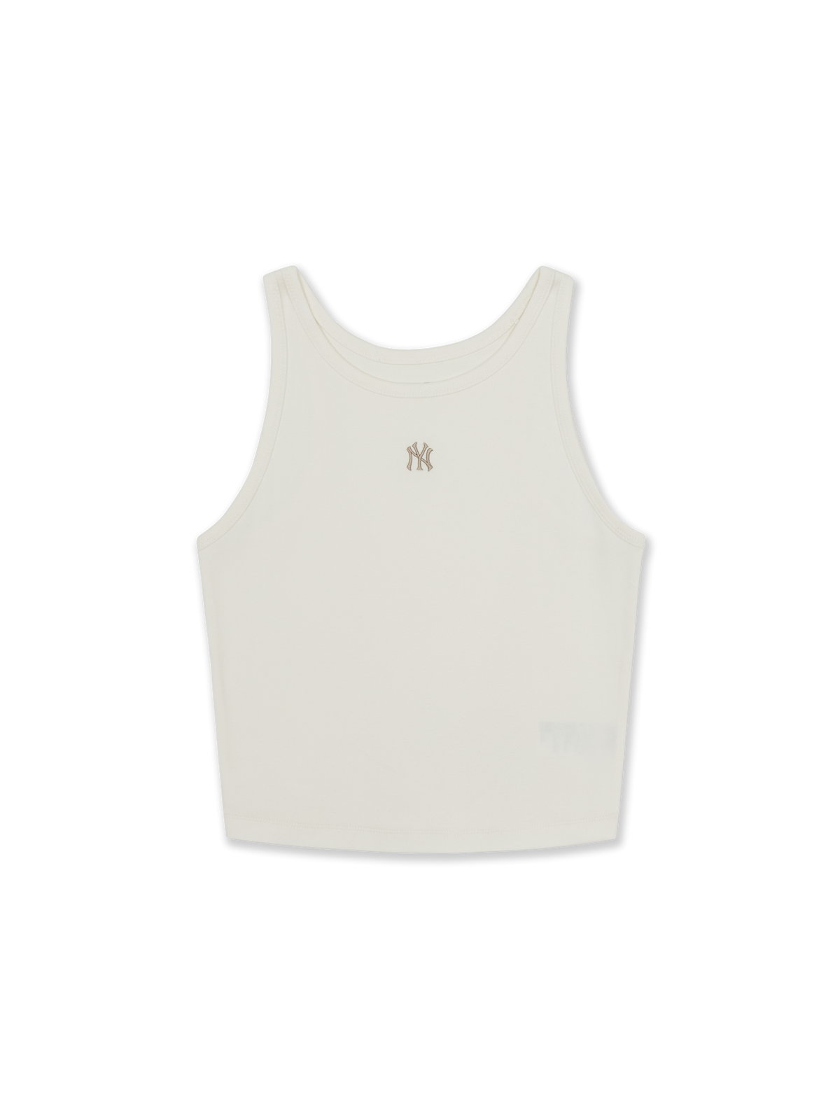 Women's Basic Small Logo Slim Crop Sleeveless T-shirts