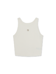 Women's Basic Small Logo Slim Crop Sleeveless T-shirts
