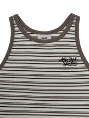 Women's Stripe Sleeveless T-shirt