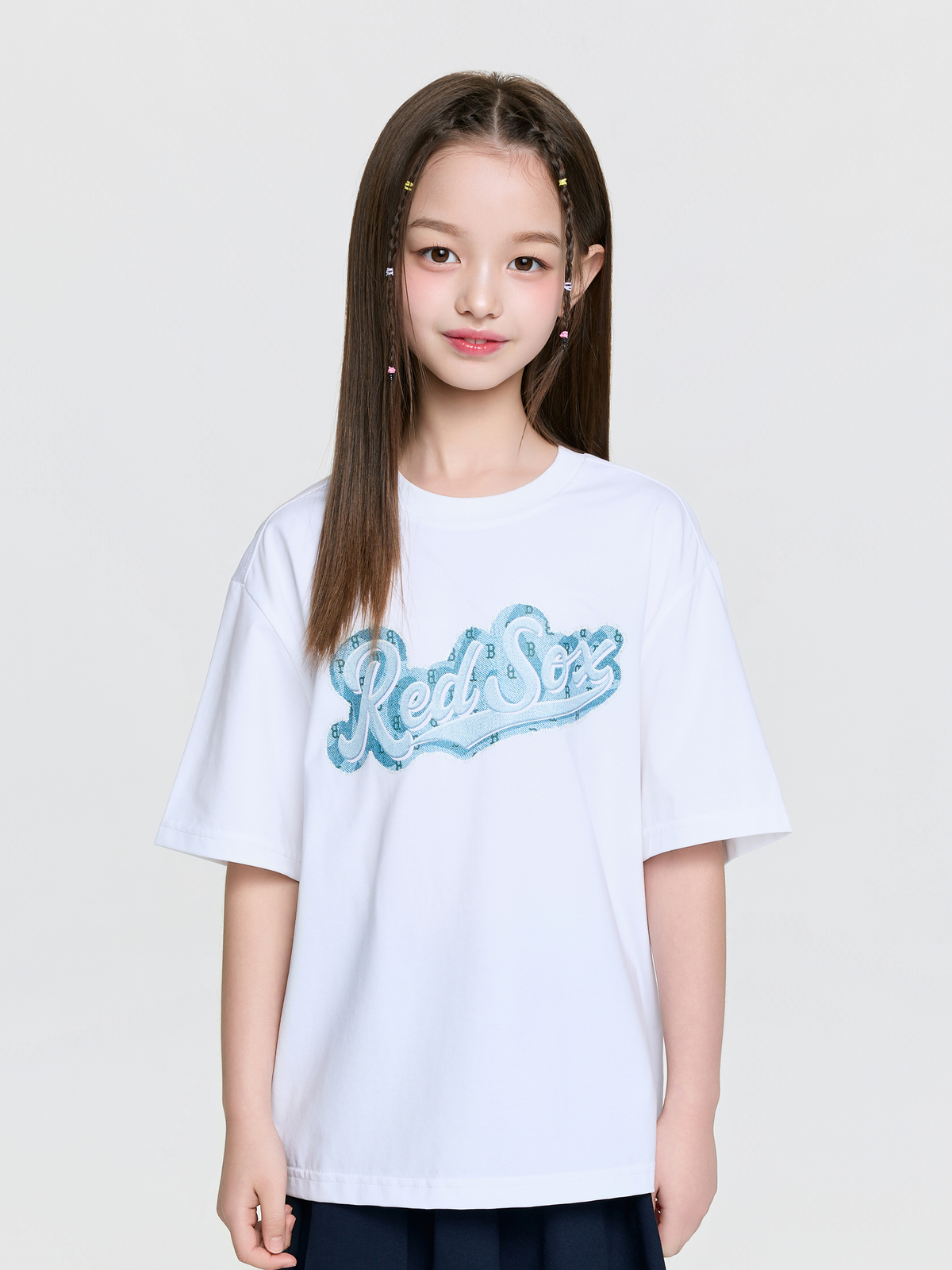 STREET MONOGRAM DENIM CURSIVE T-shirt