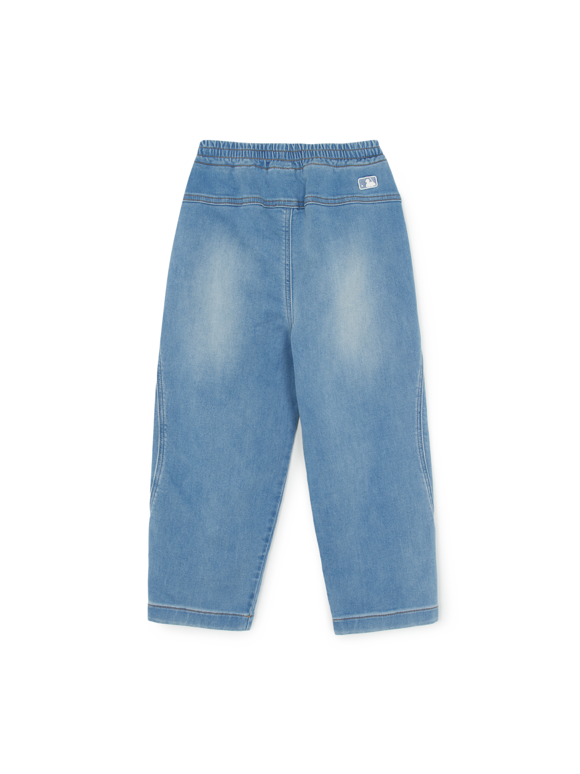 BASIC CURVED DENIM PANTS