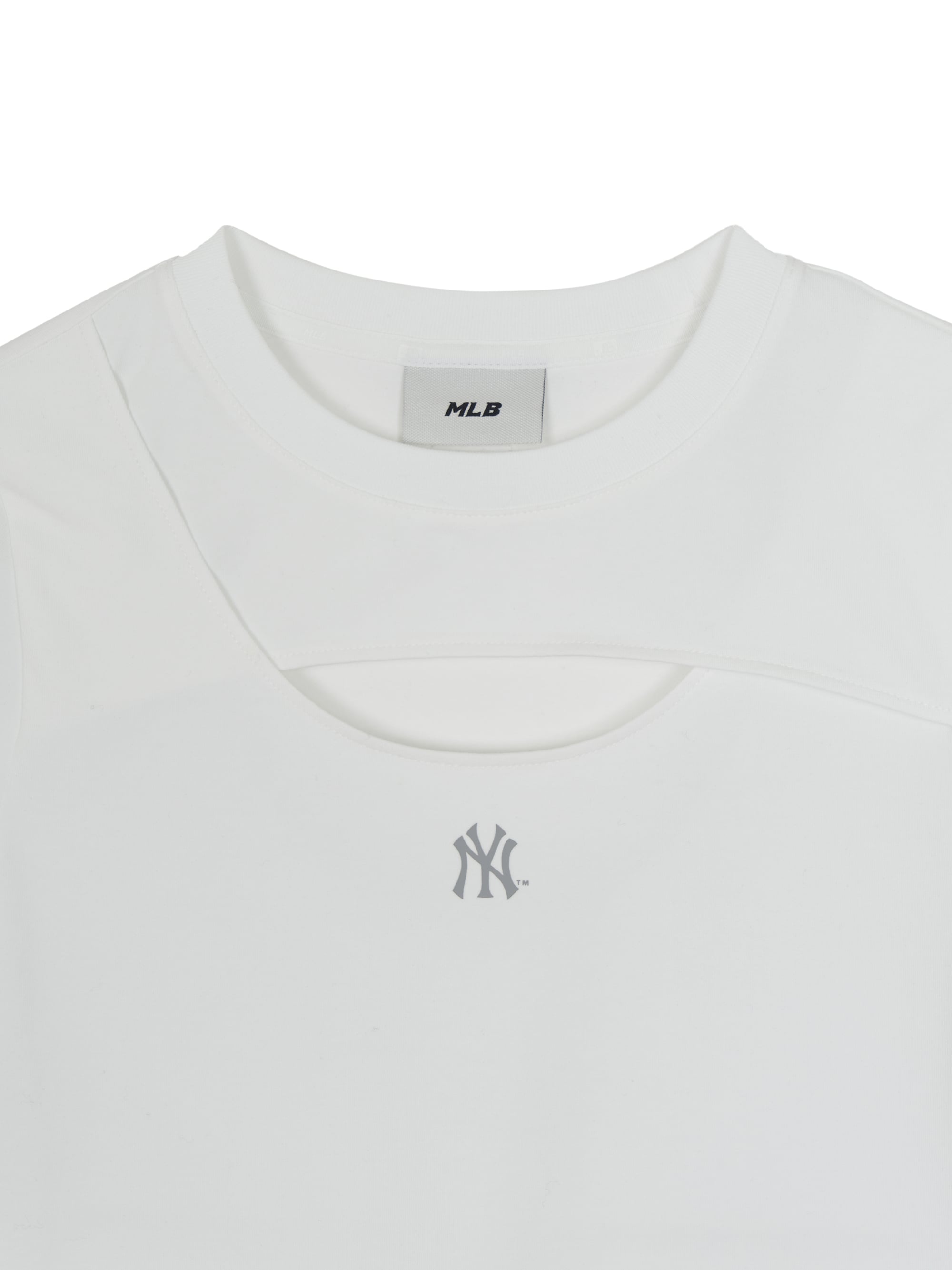 Women's Cut Out Detail Slim Semi Crop T-Shirts