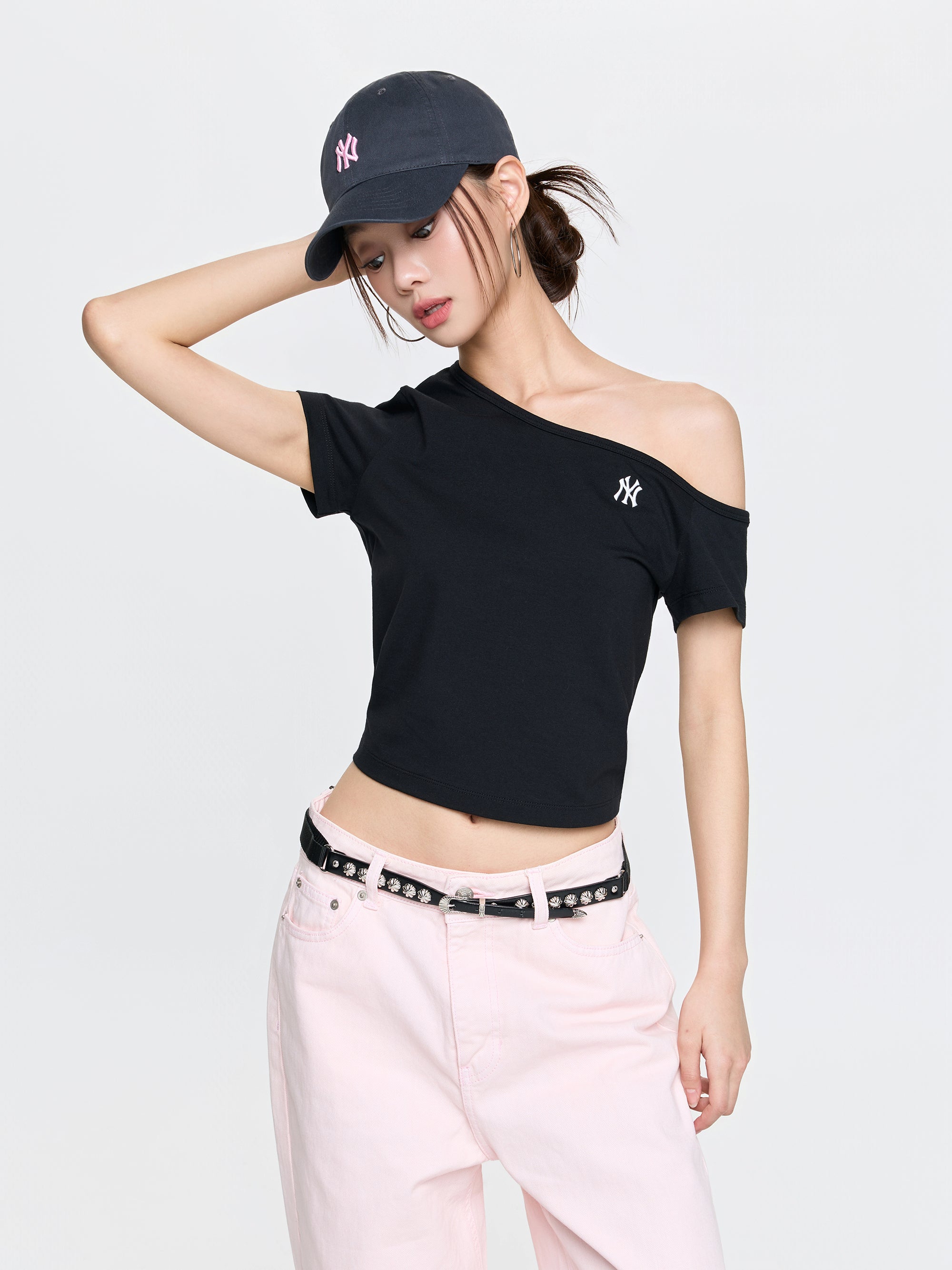 Women's Basic Off Shoulder T-Shirts