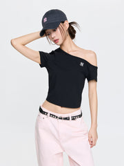Women's Basic Off Shoulder T-Shirts