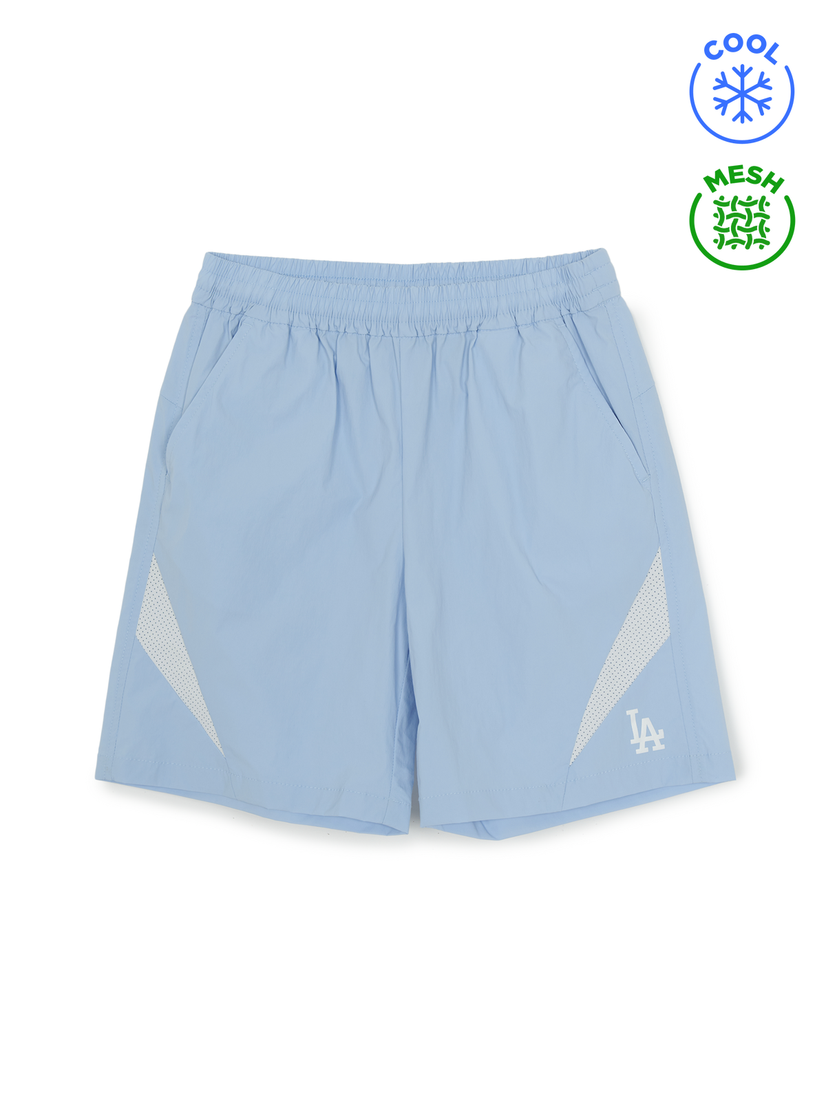 Sportive Varsity Mesh-Blocking Shorts(Set)
