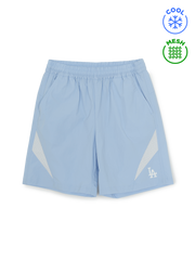 Sportive Varsity Mesh-Blocking Shorts(Set)