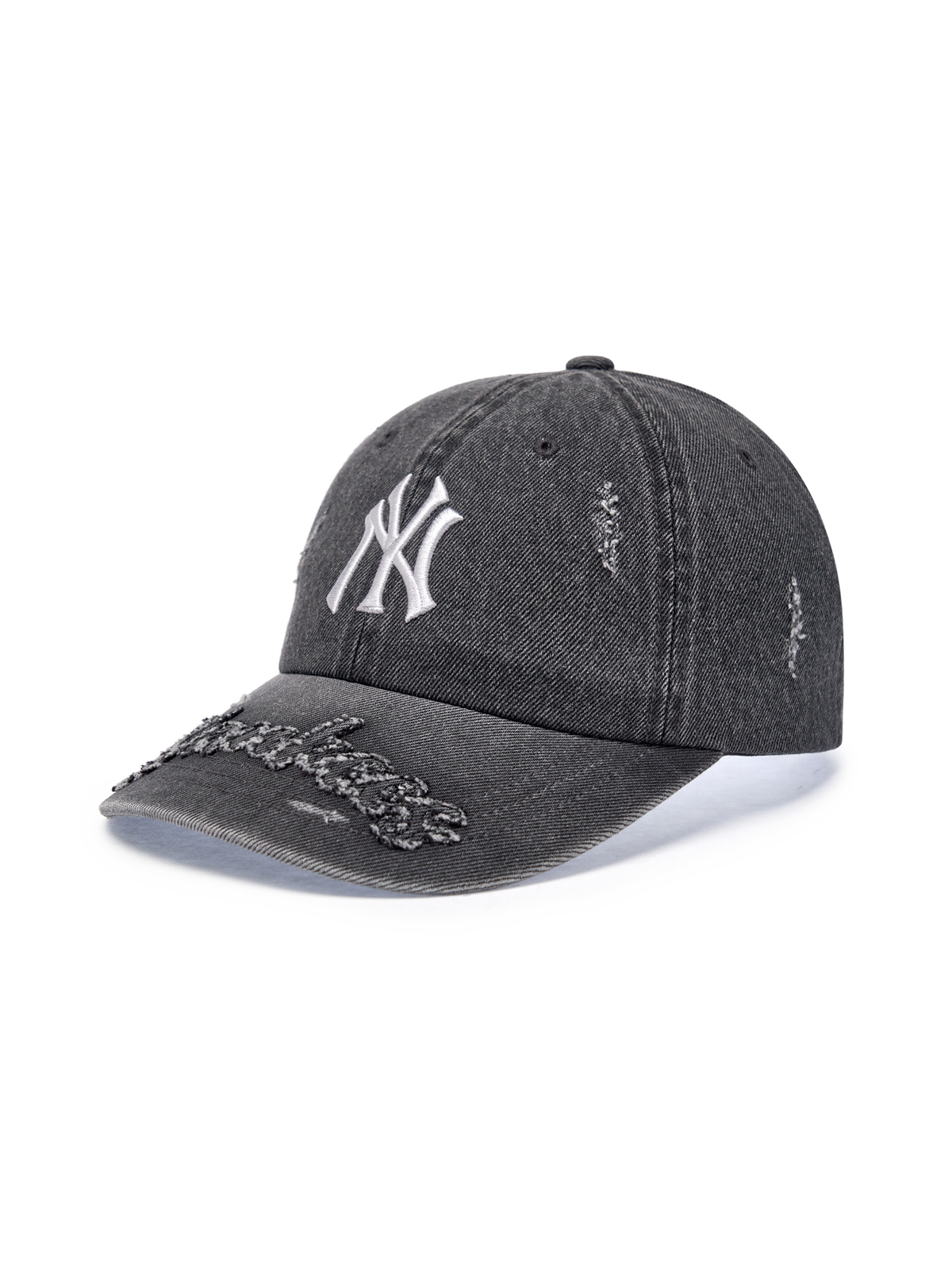 Vintage Destroyed Denim Unstructured Ballcap
