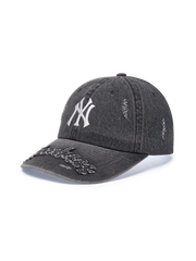 Vintage Destroyed Denim Unstructured Ballcap